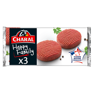 Haché Happy Family CHARAL - 3x100g - 300g