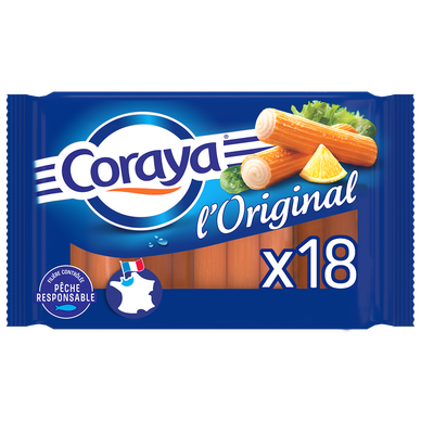 Bâtonnets de surimi L'Original CORAYA x18 - 270g