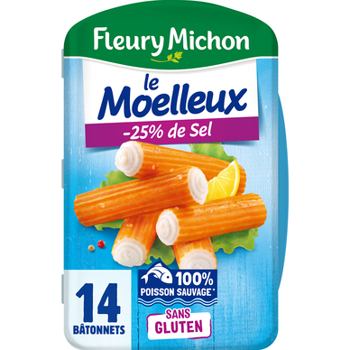 Bâtonnets de surimi Le Moelleux FLEURY MICHON x14 - 230g
