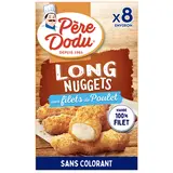 Long nuggets aux filets de poulet, PÈRE DODU, étui, 200G