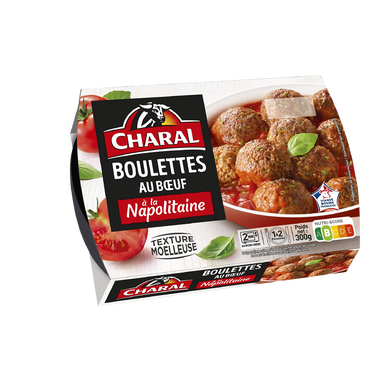 Boulettes au boeuf à la napolitaine CHARAL - 300g