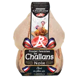 Poulet entier fermier noir LABEL ROUGE de CHALLANS, France