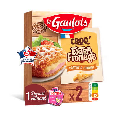 Croqs extra fromage, LE GAULOIS, 2 pièces, 200g