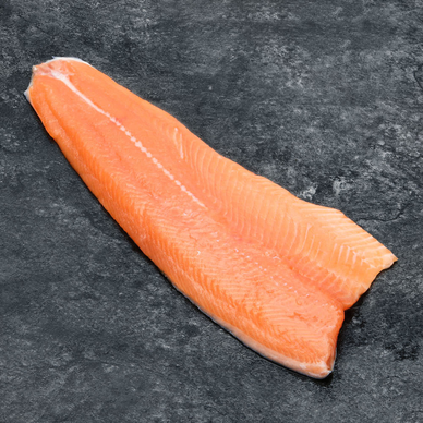 Filet de truite, Oncorhynchus mikiss, élevée en France