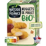 Nugget's de poulet, BIO, NATURE DE FRANCE, barquette, 200g