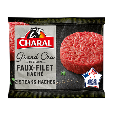 Steak haché Faux filet Grand cru 10%MG CHARAL - 2x130g - 260g