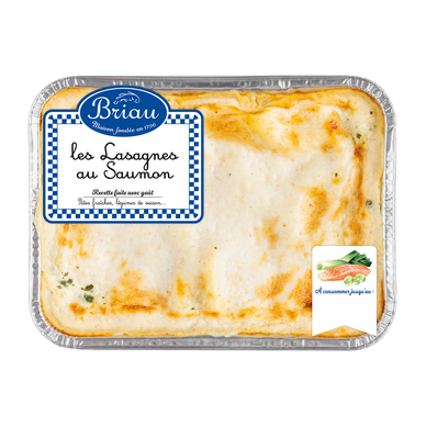 Lasagne au saumon, transformé en France, barquette, 900g