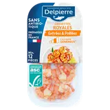 Crevette cuite royale décortiquée, penaeus spp., transformé en France,barquette 150g