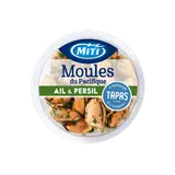 Tapas de moule sauce ail/persil, transformée en France, barquette 100g
