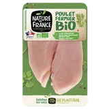 Filet de poulet blanc, Bio, NATURE DE FRANCE, France, 2 pièces,