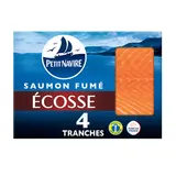 Saumon fumé Atlantique, Ecosse, PETIT NAVIRE, 4 tranches soit 120g