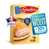 Escalope cordon bleu de dinde -30% de matières grasses, LE GAULOIS, France, 2 pièces, étui 200g