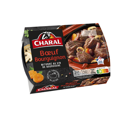 Boeuf bourguignon mitonné au vin de bourgogne CHARAL - 300g