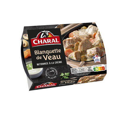 Viande Bovine Blanquette de veau mitonnée à la crème CHARAL - 300g