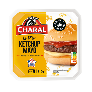 Burger Le p'tit Ketchup Mayo CHARAL - 115g