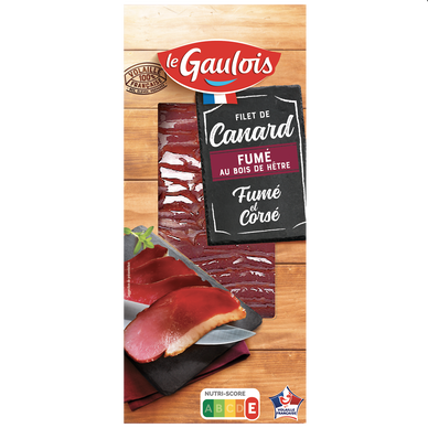 Filet de canard fumé pré tranché, LE GAULOIS, France, 90g