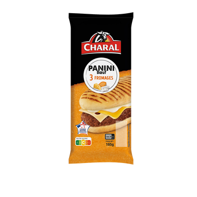 Panini de boeuf 3 fromages CHARAL - 165g