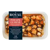 Poulpe à la Galicienne, Octopus vulgaris, transformé en France, barquette, 200g