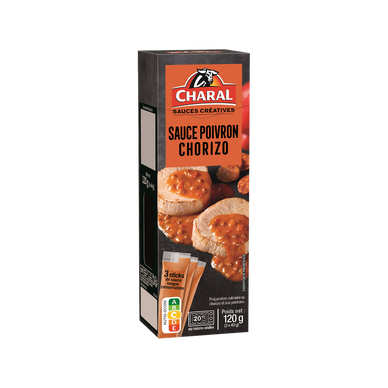 Sauce poivron chorizo CHARAL - 3x40g - 120g