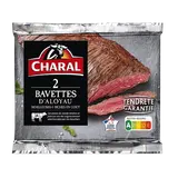 Viande Bovine Bavette d'Aloyau *** à griller CHARAL - 2 pièces