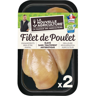 Filet poulet, LA NOUVELLE AGRICULTURE, France, 2 pièces