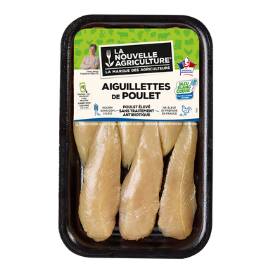 Aiguillette poulet, La nouvelle agriculture, France, 1 pièce, barquette, 200g