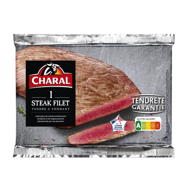 Viande Bovine Steak filet *** à griller CHARAL - 1 pièce