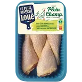 Pilon de poulet jaune plein champ, LOUE, France, 4 pièces