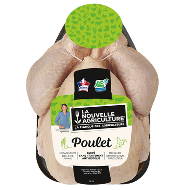 Poulet blanc Prêt à cuire, LA NOUVELLE AGRICULTURE, France, 1 pièce