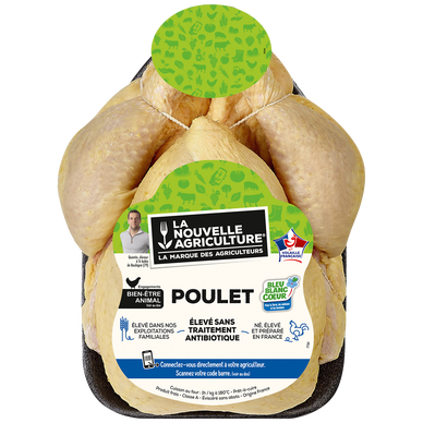 Poulet jaune Prêt à cuire, LA NOUVELLE AGRICULTURE, France, 1 pièce