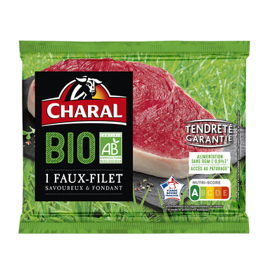 Viande Bovine Faux filet BIO *** à griller CHARAL - 1 pièce