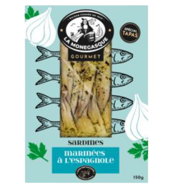 Sardines marinées persillade, transformées Maroc, 150g