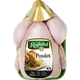Poulet entier blanc prêt à cuire, REGHALAL, France,