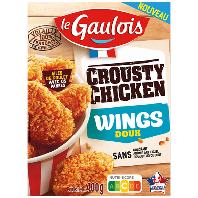 Crousty chicken wings doux, LE GAULOIS, France, 400g
