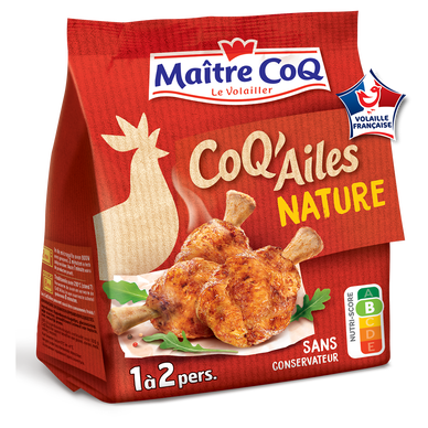 Coq'Ailes nature, MAITRE COQ, France, 250g