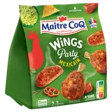 Découpe de Poulet Wings Party Mexicaines, MAITRE COQ, Sac, 400g