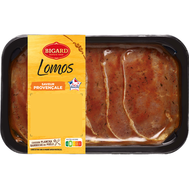 Lomo de porc saveur provençale, VPF, Bigard, France, 1 pièce, barquette, 360G