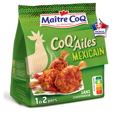 Coq'ailes à la mexicaine, MAITRE COQ, 250g