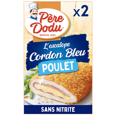 Escalope cordon bleu poulet, PERE DODU, étui 200g