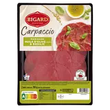 Carpaccio de boeuf et marinade olive basilic, BIGARD, France, barquette, 190g