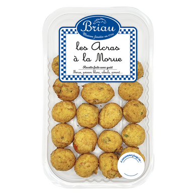 Acras à la morue Créole, transformés en France, Barquette de 200g