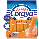 Mini bâtonnets de surimi sauce cocktail PETITS CORAYA x21 - 210g