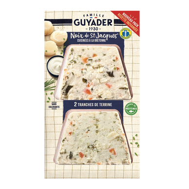 Terrine Bretonne aux Saint Jacques GUYADER, x2 soit 120g