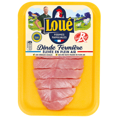 Filet mignon de dinde tranché, Le Juste à Poêler, LABEL ROUGE, LOUE, France, la pièce