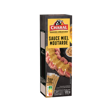 Sauce miel moutarde CHARAL - 3x40g - 120g