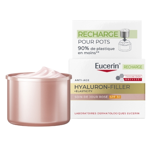 Recharge Soin de Jour Rosé Anti-Âge Spf 30 Hyaluron‑Filler + Elasticity EUCERIN