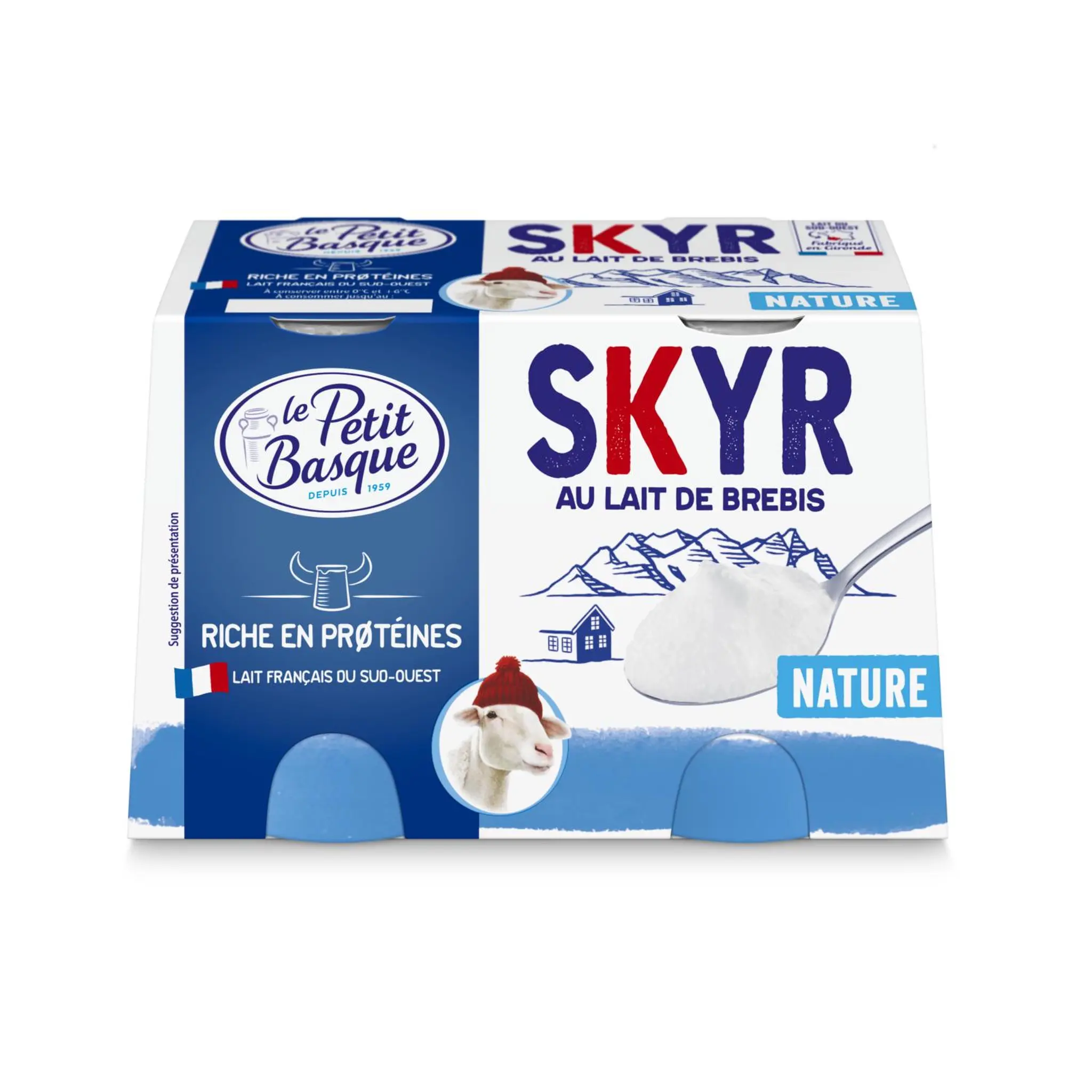LE PETIT BASQUE Skyr nature au lait de brebis