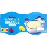 AUCHAN Yaourt à la grecque au citron