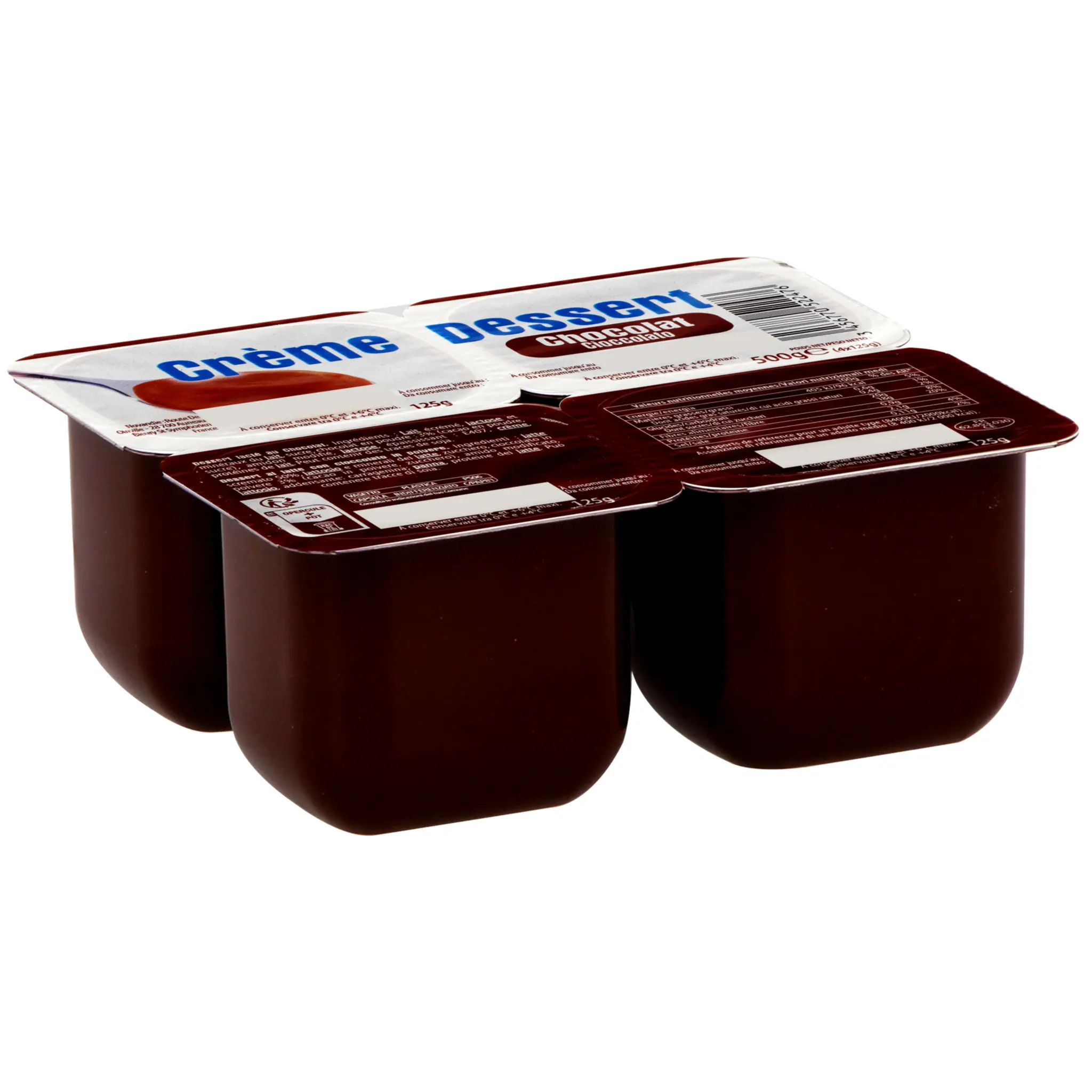 Crème dessert saveur chocolat