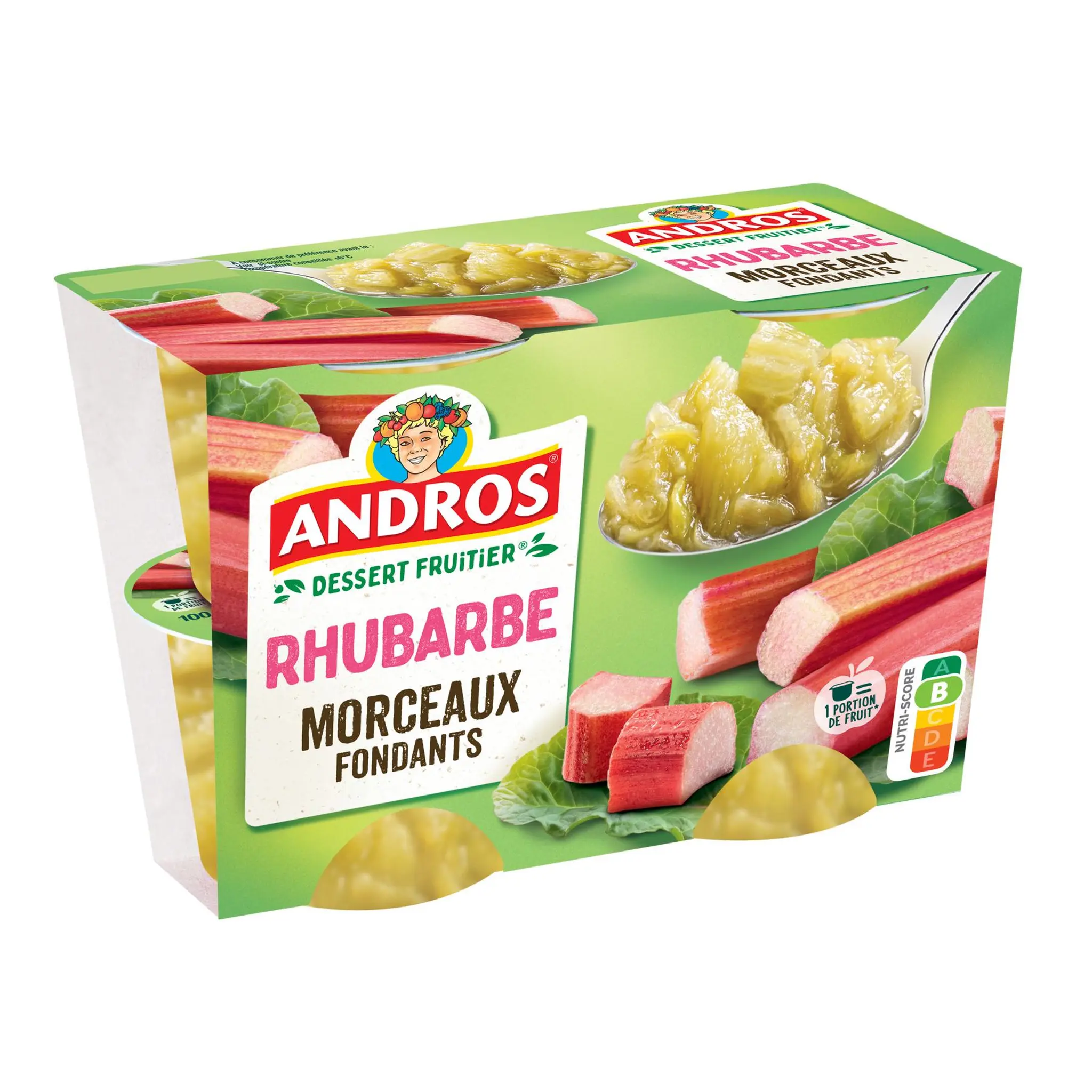 ANDROS Spécialité rhubarbe avec morceaux fondants